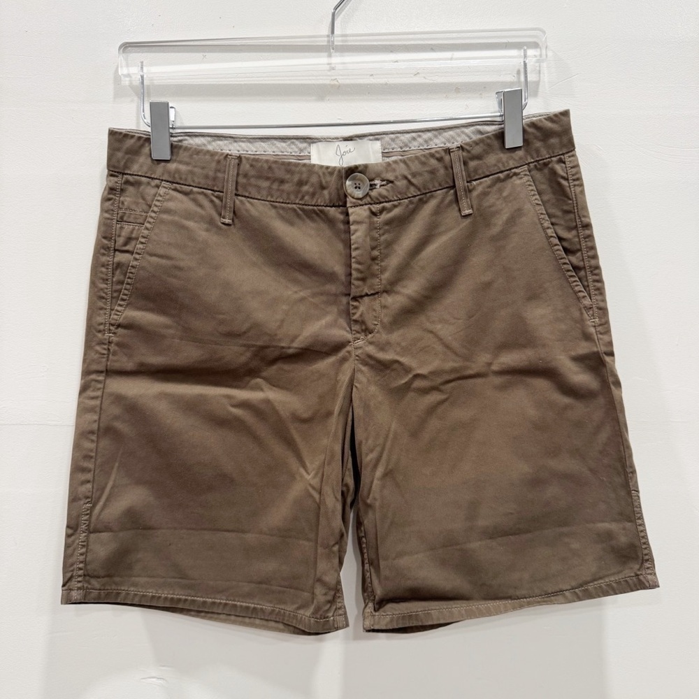 Joie Cotton Bedmuda Shorts Green Size 27